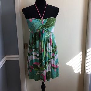 ONE HOUR SALE! Milly Green and Pink Dress Size L
