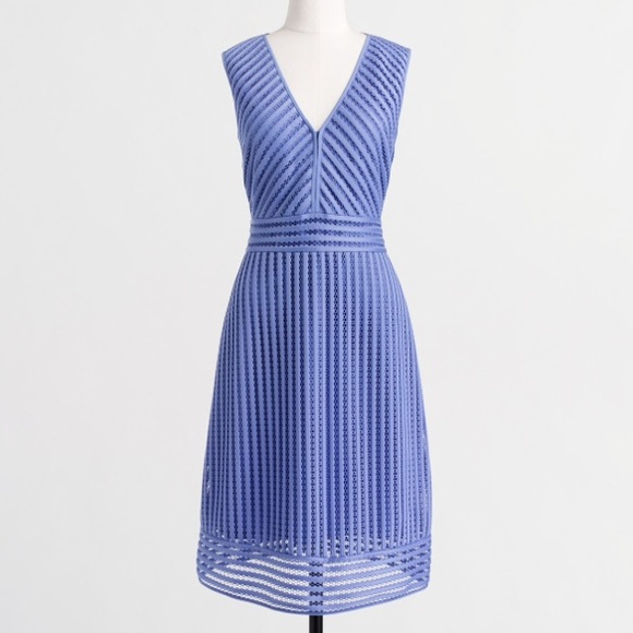 J. Crew Dresses & Skirts - 🆕 NWT J. Crew Striped Eyelet Dress in Cool Lilac