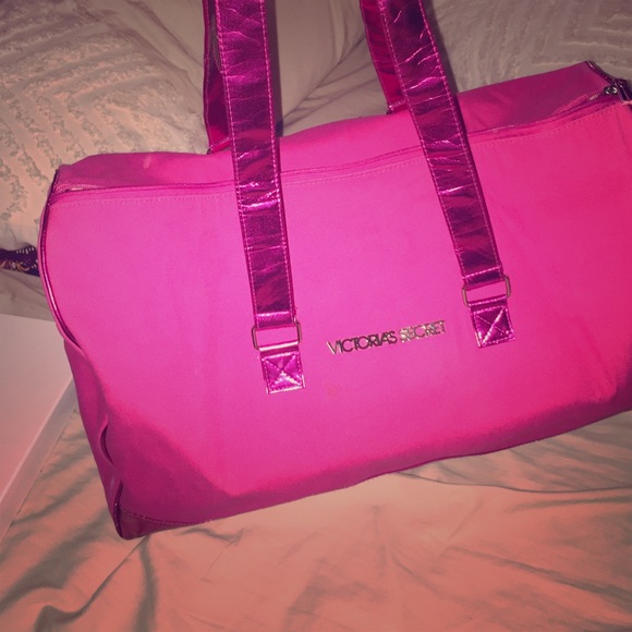 Victoria Secret Hot Pink Duffle Bag