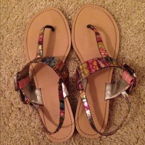 Women's sandals, worn three times, size 7.5.