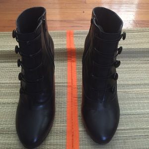 Black ankle boots