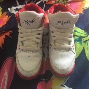 Black white and red Jordan's! 4 Youth!