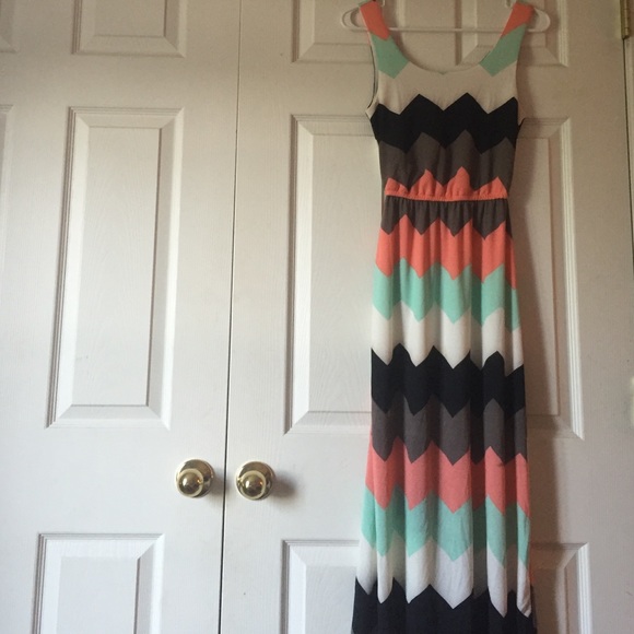 Chevron Maxi Dress