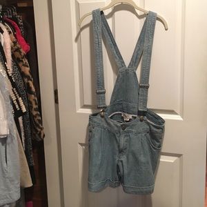 Jean Short Overalls