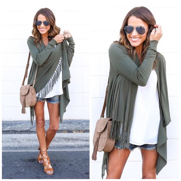 Alyssa's Posh Closet Sweaters - Charlotte Fringe Sweater