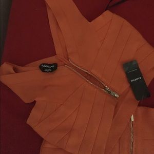 Bebe two piece half top and pencil skirt