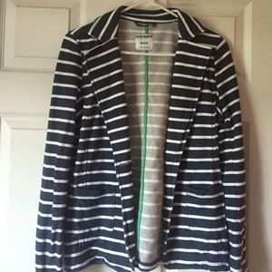 Black and White striped Blazer