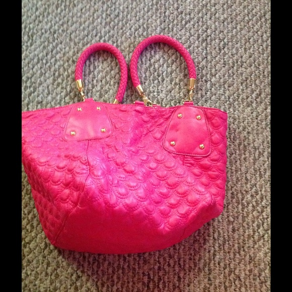 Big Buddha hot pink quilted purse. Gently used