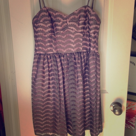 Pink/ Grey Cocktail Dress