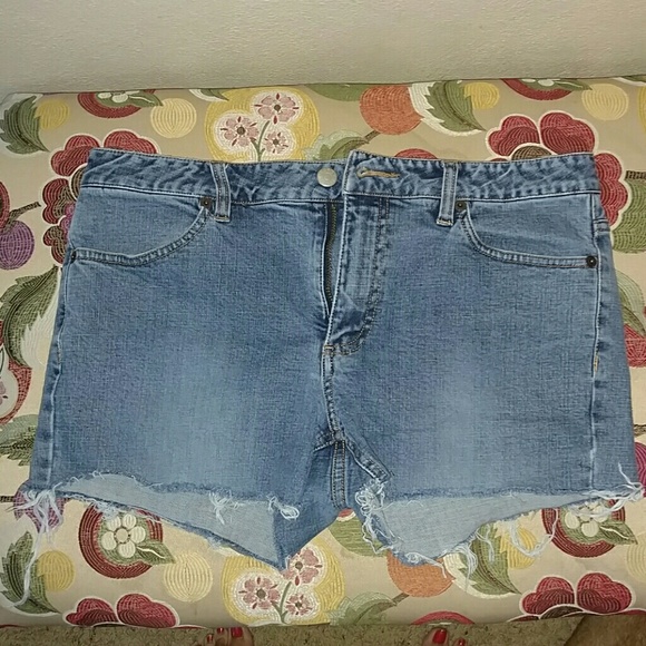 Denim cutoffs