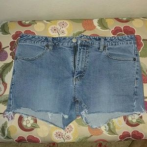 Denim cutoffs