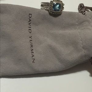 David Yurman petite Albion ring with diamonds 7mm