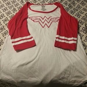 Wonder woman DC Comics baseball tee
