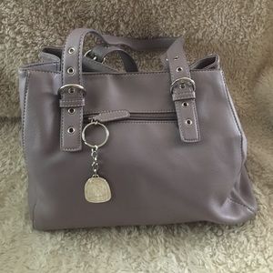 Nine West gray leather purse