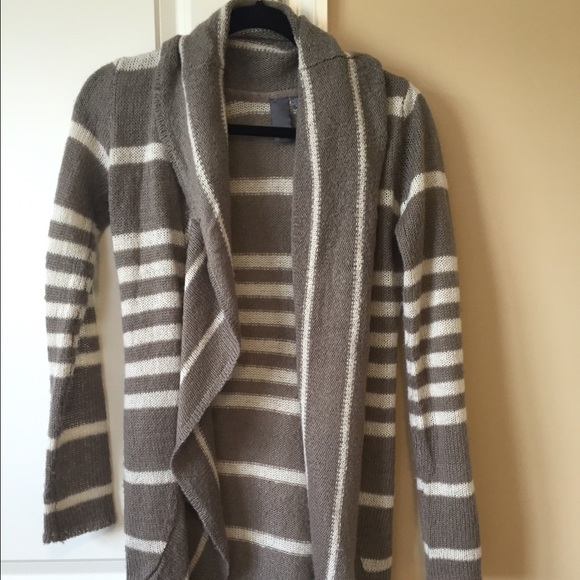 Long striped cardigan