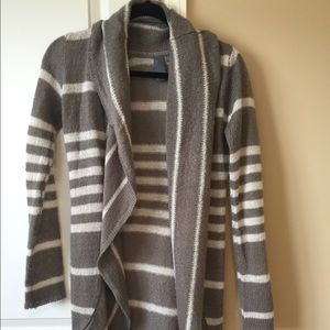 Long striped cardigan