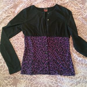 Long sleeve cardigan sweater