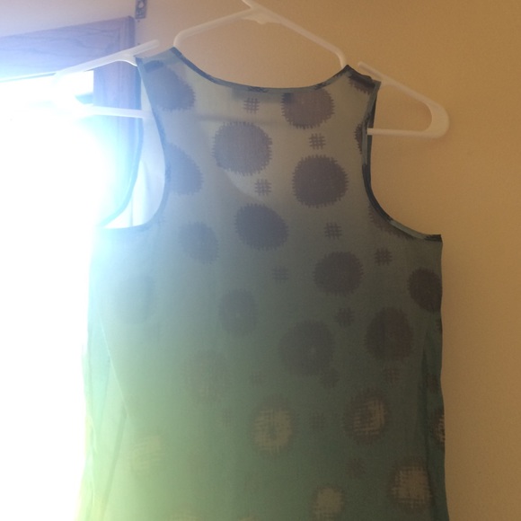 Military green tanktop with polka dolts - Picture 3 of 3