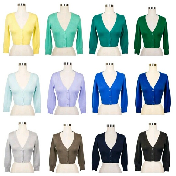 Black mak modcloth cardigan new cropped sm 3x 4x - Picture 3 of 3