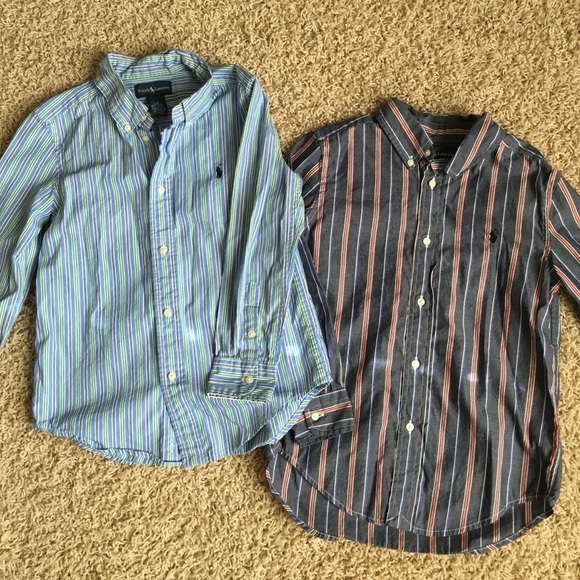 2 Button Down Boys Ralph Lauren Shirts - Picture 1 of 1
