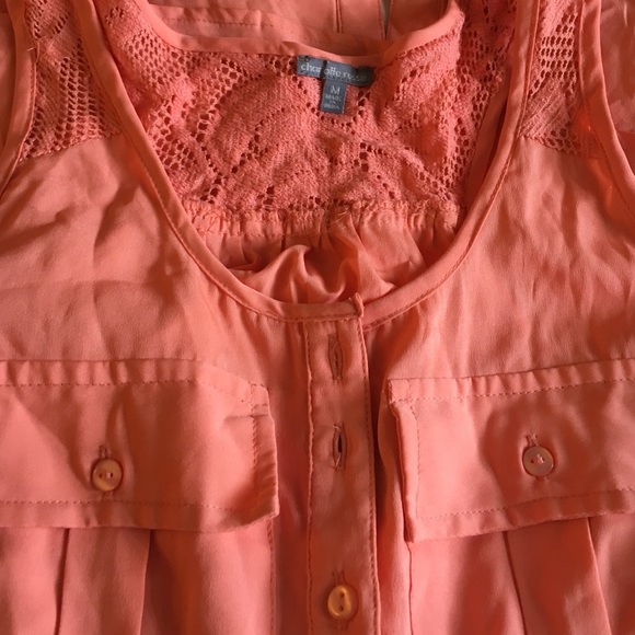 Charlotte Russe size medium coral tank top