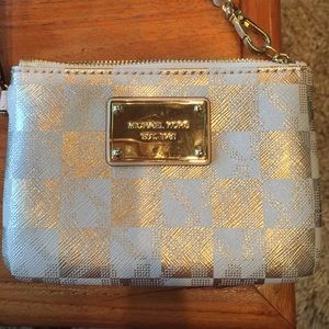 Michael Kors gold wristlet
