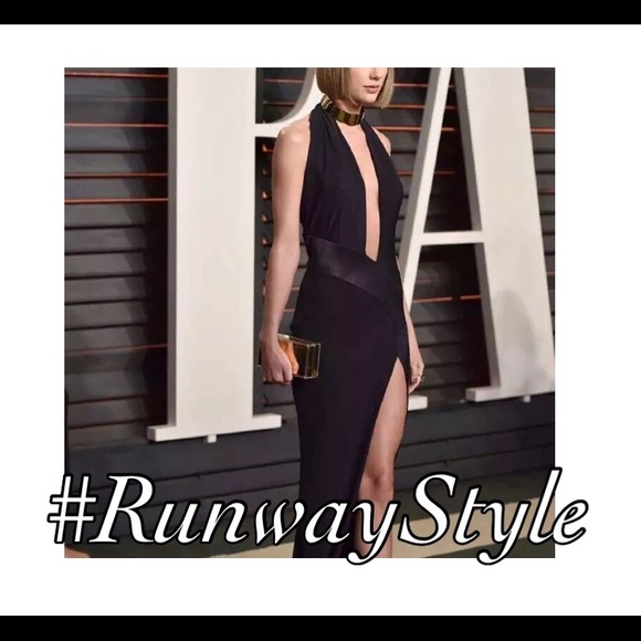 🔴3 for $12🔴•Athena•Sleek Celeb Style Gold Choker - Picture 2 of 4