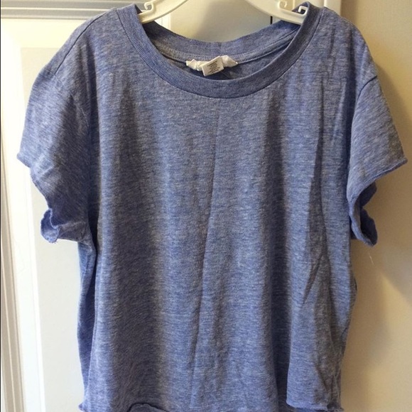 ❌❌sold❌❌Purple f21 marled cropped tee