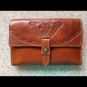 Patricia Nash Brown Large Wallet