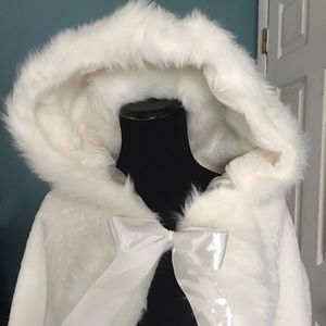 White Winter Wedding Cloak