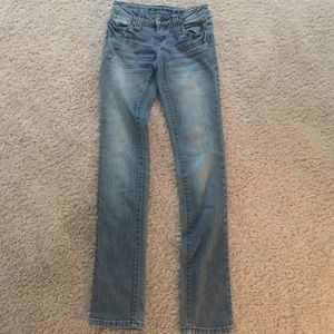 Blue Asphalt Skinny Jeans