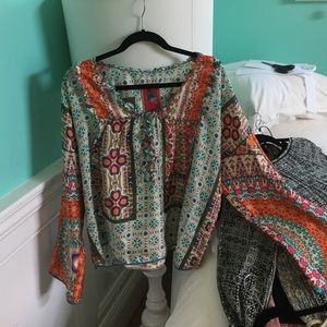 Johnny was silk blouse