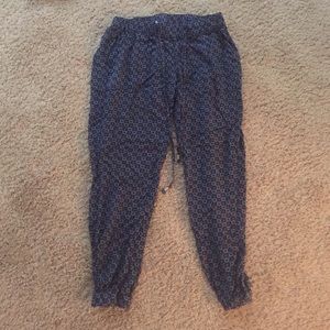 Blue Patterned Joggers