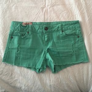 1st Kiss Mint Green Shorts