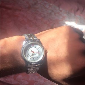 Tommy watch silver and gold.