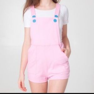 American Apparel Pink Overall