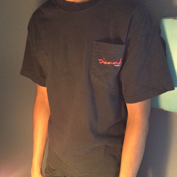 DIAMOND💎SUPPLY CO. Black Pocketed Tee - Picture 2 of 3