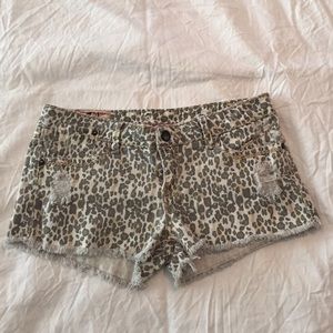 1st Kiss Distressed Denim shorts