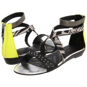 Matiko multi sandal with back zipper