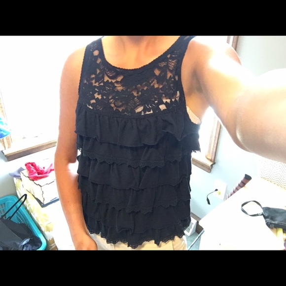 A navy blue tank top.