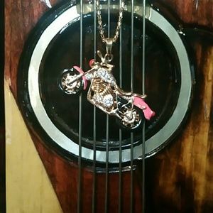 Betsey Johnson Motorcycle Necklace