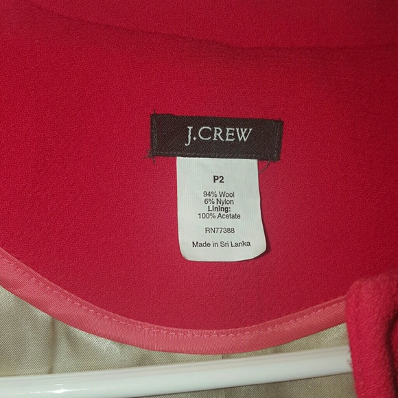 Ladies' J.Crew lined Wool Coat size 2P - Picture 2 of 3