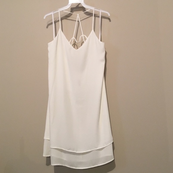 Open Back White Sundress
