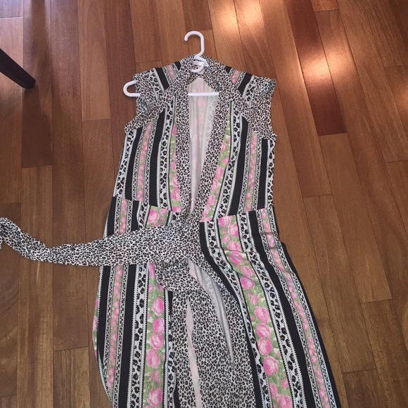 Diane Von Furstenberg patterned tie top