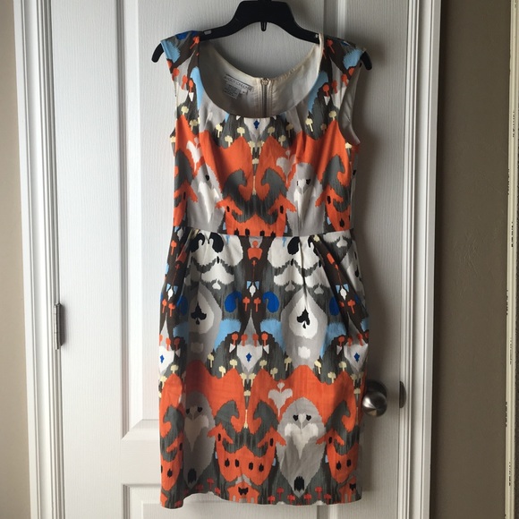 Maggy London Pattern Fitted Dress