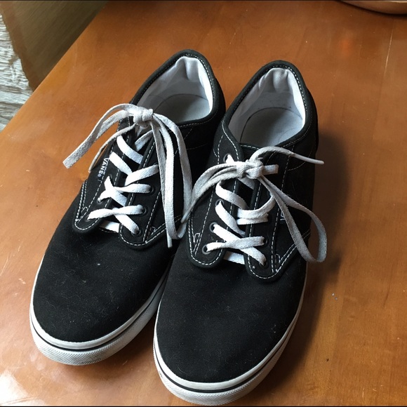 Women's Black Vans, Size 9