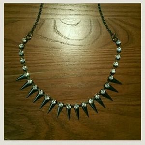 Betsey Johnson Spike and Sparkle Necklace