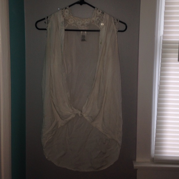 Guess Los Angeles lace detailed tank top