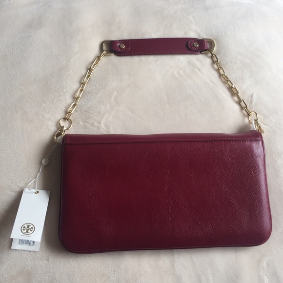❌SOLD❌ Tory Burch Red Agate Bombe Reva Clutch NWT - Picture 3 of 4