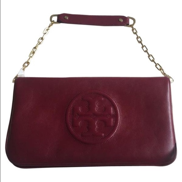 Tory Burch Handbags - ❌SOLD❌ Tory Burch Red Agate Bombe Reva Clutch NWT
